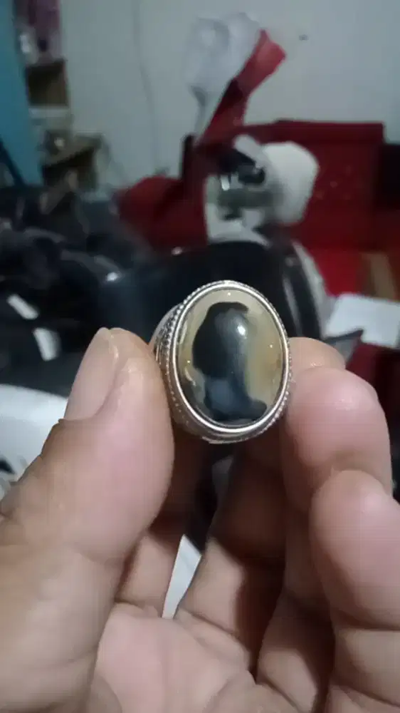 Batu akik karang Nunggal motif