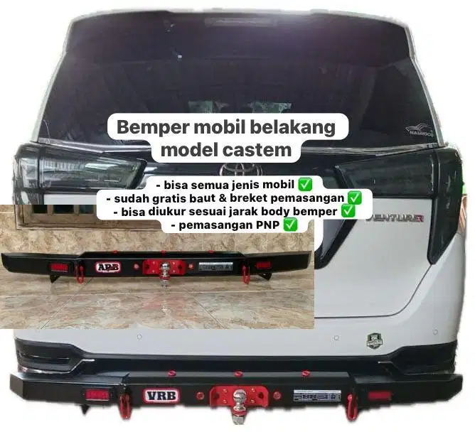 Bamper mobil belakang