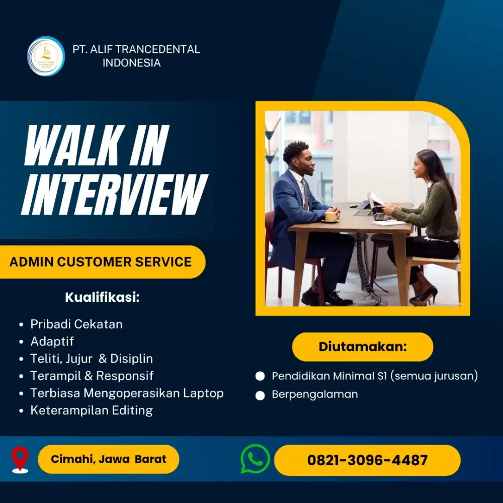 Lowongan Kerja Admin