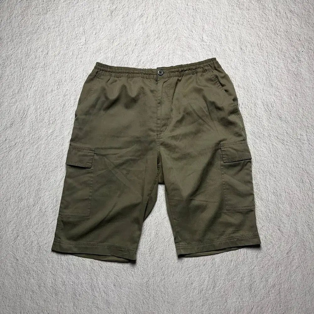 SHORT PANTS HILL CORP CARGO CELANA PENDEK CHINO OLIVE GREEN TEBAL ORIG