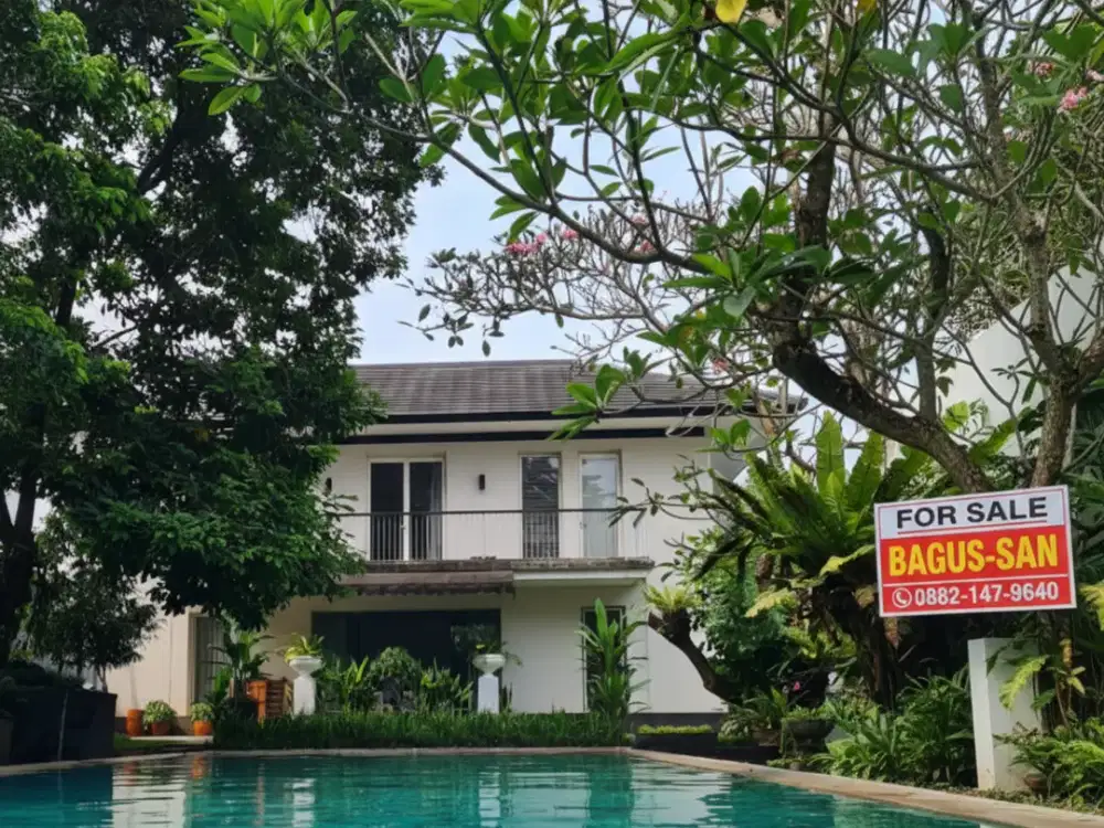 Jual Rumah Mewah Rasa Villa Luas 250 M  Ada Swim. Pool Dekat Sekolah Mentari Intl Bintaro Sektor 9