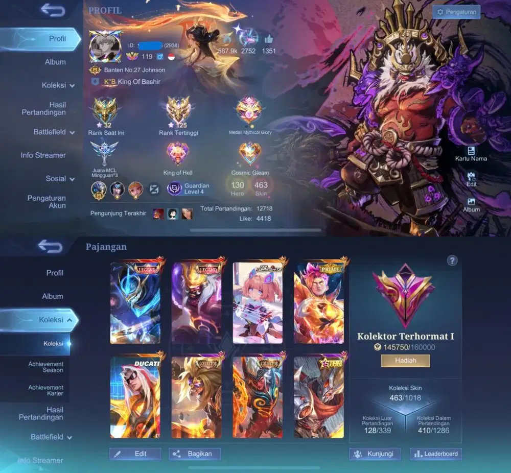JUAL AKUN ML SULTAN