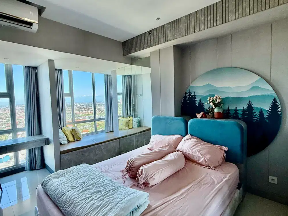 DISEWAKAN APARTEMEN BENSON STUDIO PLUS FURNISH BAGUS LT 37 PAKUWON MAL