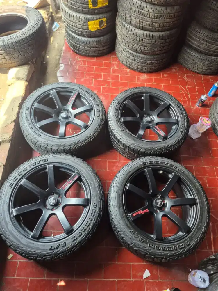 Velg Navara Orginal Lenso R20 pcd 6×114.3 lebar 9 et35 plus ban..4pcs