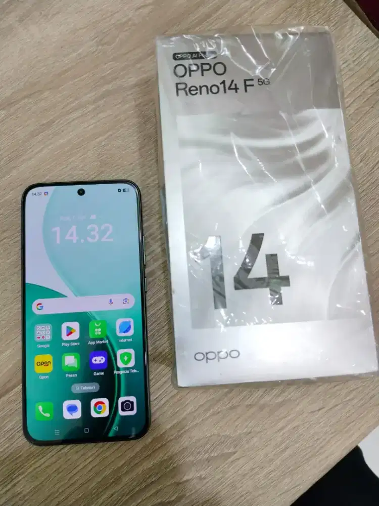 Oppo Reno 14f 5G 8/256gb 2 Minggu pakai