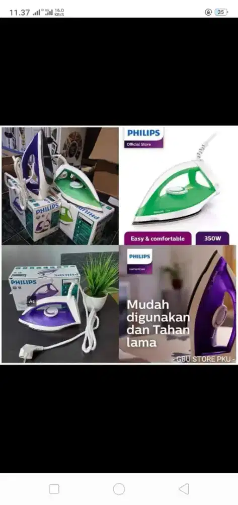 Di jual semua macam setrika merek Miyako,Philip,Maspion,cosmos,