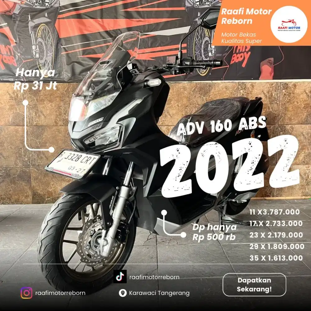 NEW ADV 160 ABS 2022 MOKAS BERKUALITAS SUPER & BERGARANSI CASH/KREDIT