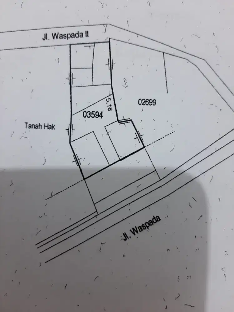 Disewakan Rumah Kantor/Gudang Strategis Jl Waspada Sebrang Pasar Atom