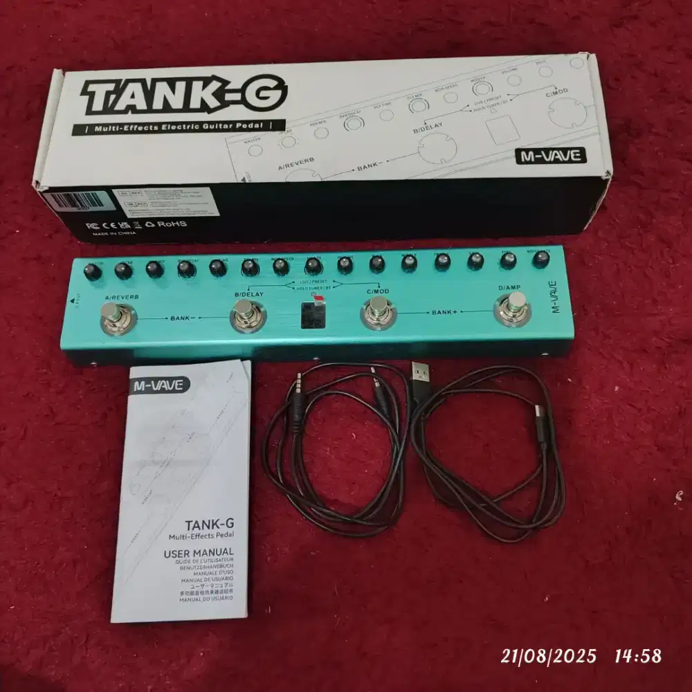 Efek gitar M-VAVE TANK-G fullset