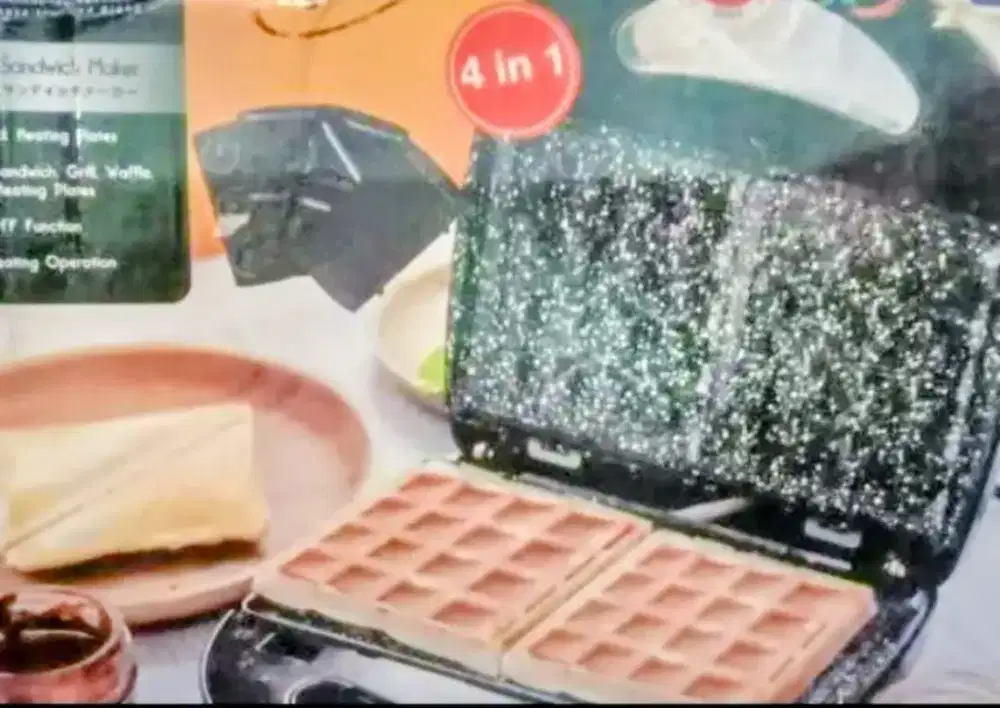Pemanggang listrik roti, sandwich dll