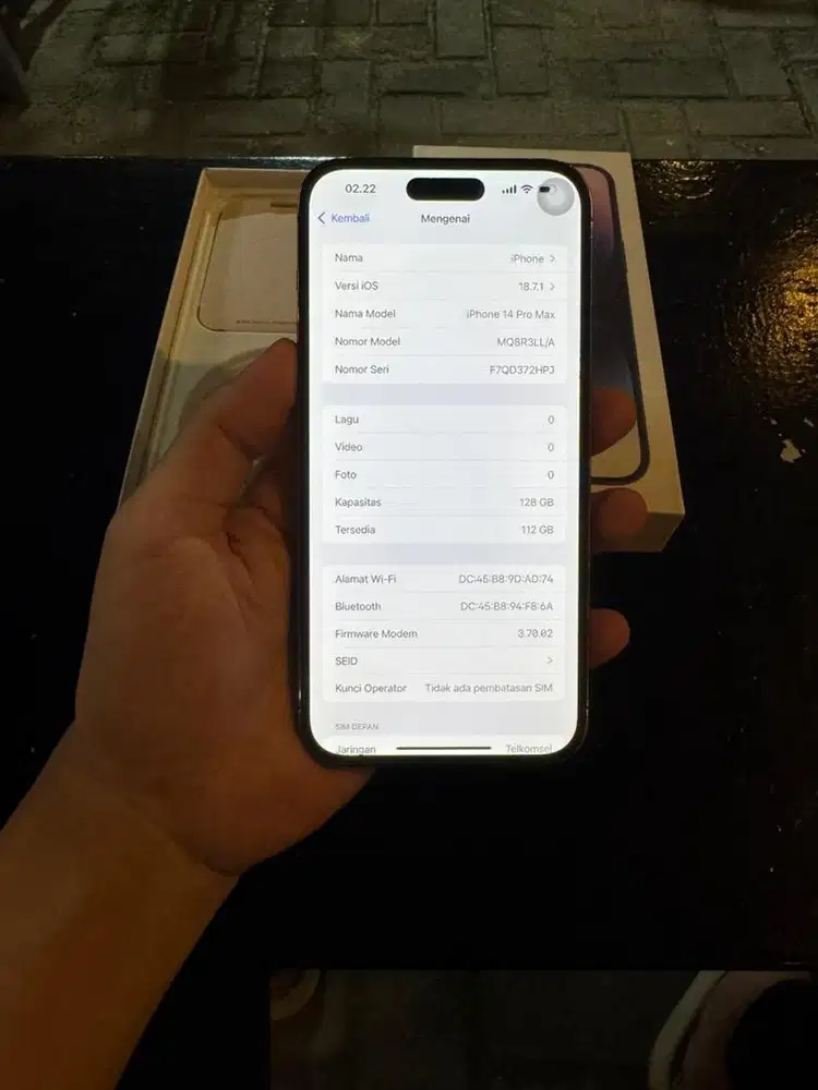 Iphone 14 Promax 128GB Ex Inter