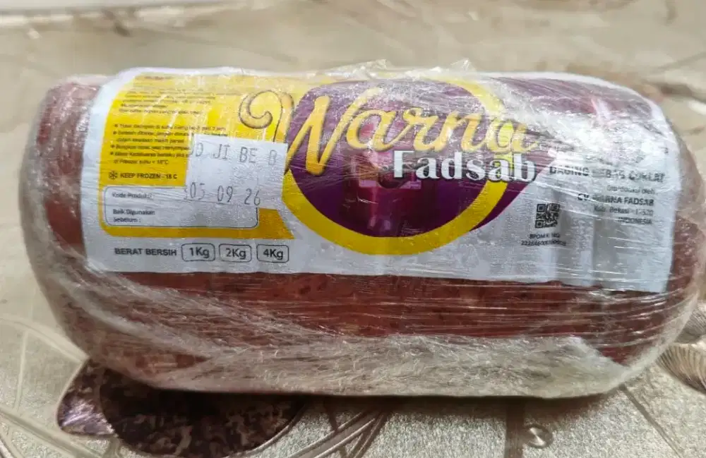 Daging kebab warna