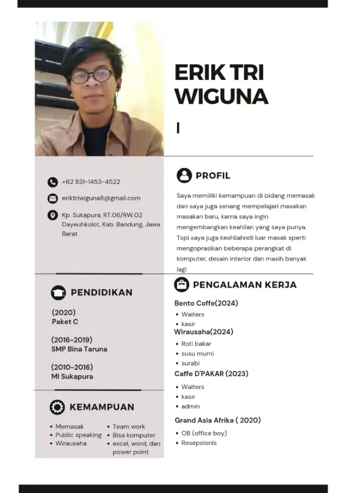 Info loker bandung selatan