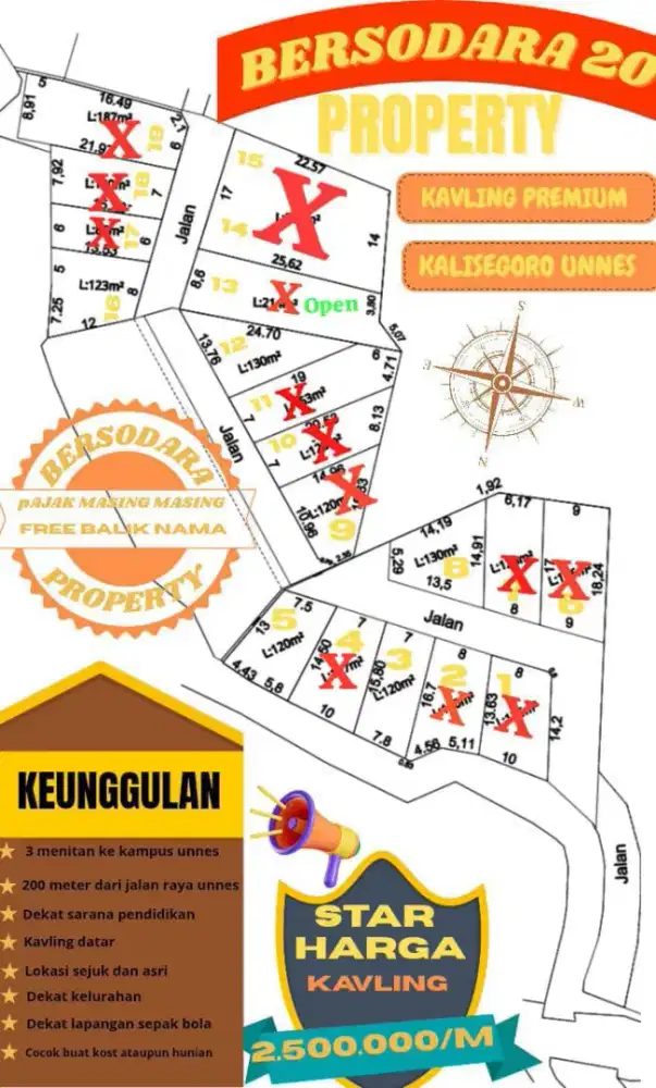 Tanah siap bangun dekat kampus unnes