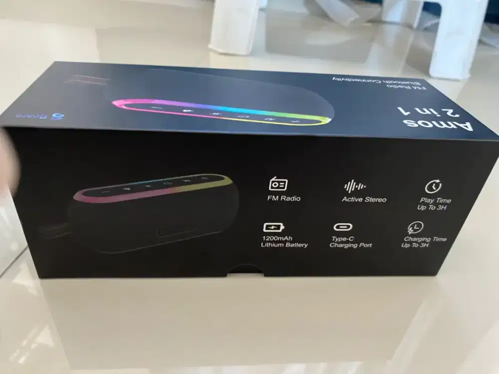 Dijual speaker bluetooth Amos 2 in 1