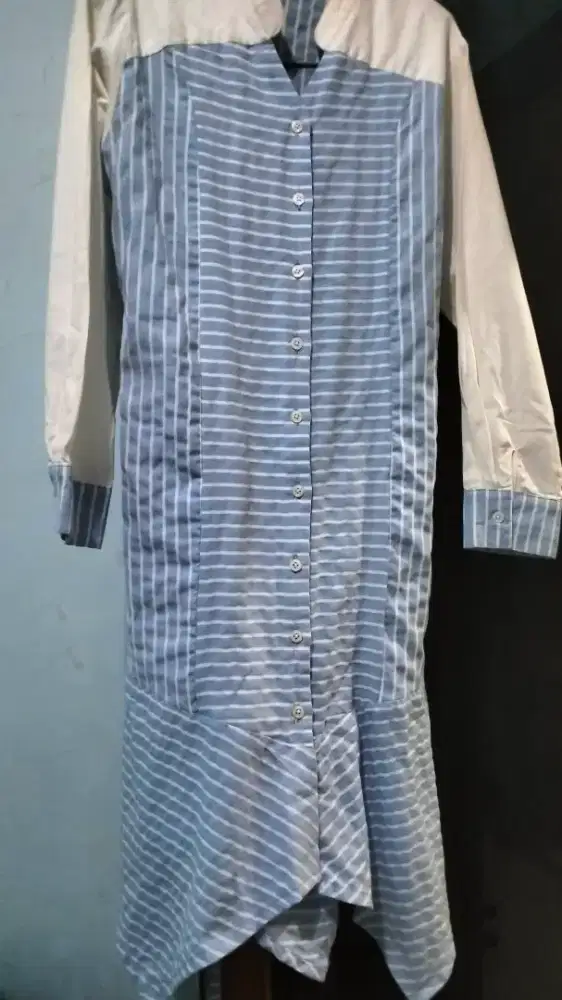 Tunik Casual biru pastel size L