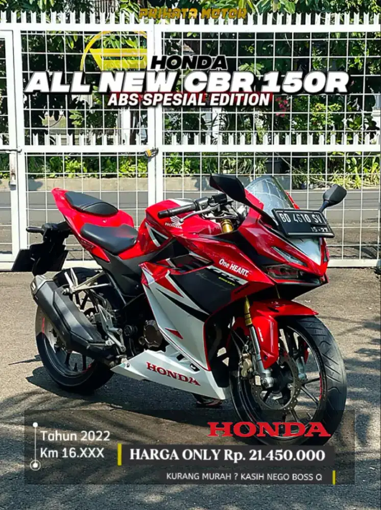 DP 0 Rupiah Honda All New CBR 150R ABS 2022
