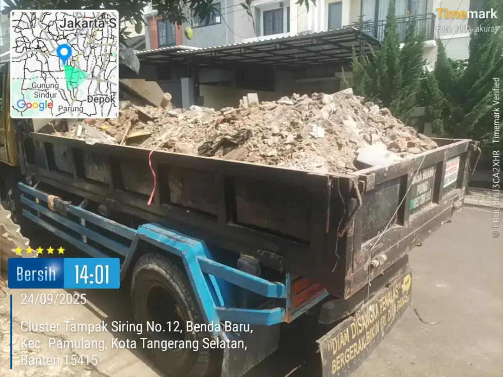 Jasa buang puing dan tanah