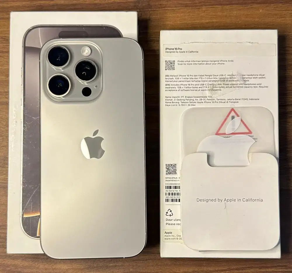 IPHONE 16 PRO IBOX GARANSI ON MULUS FULLSET
