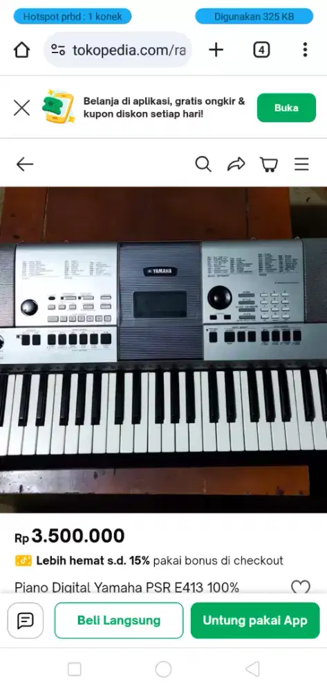 Piano Yamaha PSR413