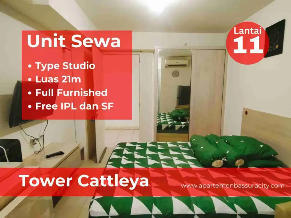 Sewa Studio Furnished atas mall apartemen Bassura City