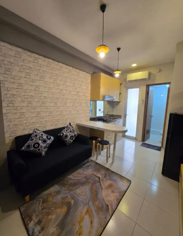 2 BR - Dekat ITS‼️Jual Apartemen Gunawangsa Manyar Full Furnish Baru