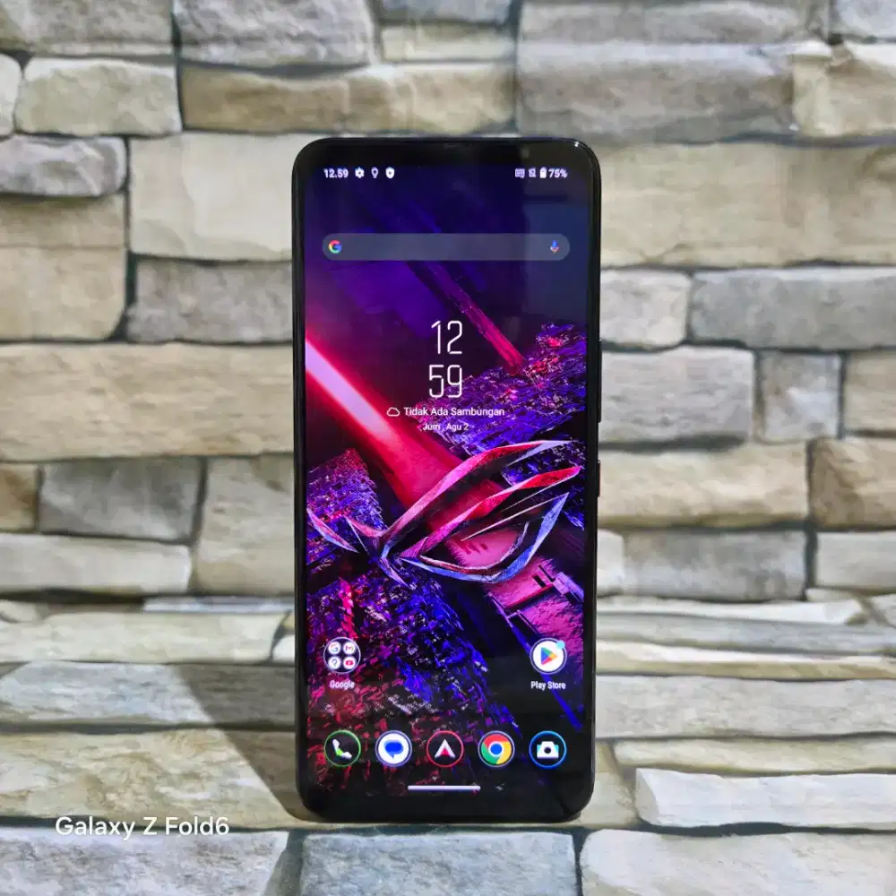 Asus Rog Phone 6 12/256 Black kelengkapan hp aja/batangan segel mulus
