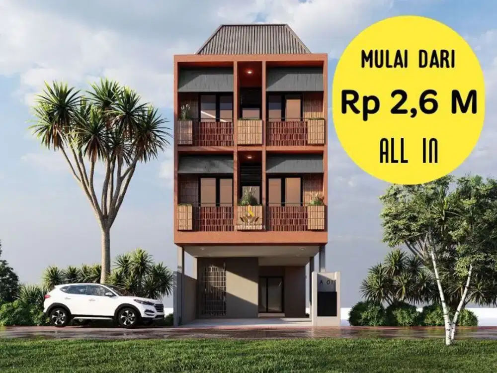 KOSAN Dijual 3-lt Plus Rooftop 10-kmr Furnished di JATINANGOR