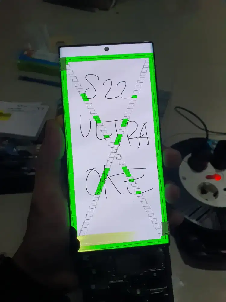 LCD SAMSUNG S22 ULTRA ORIGINAL MINUS FUNGSI 100% NORMAL