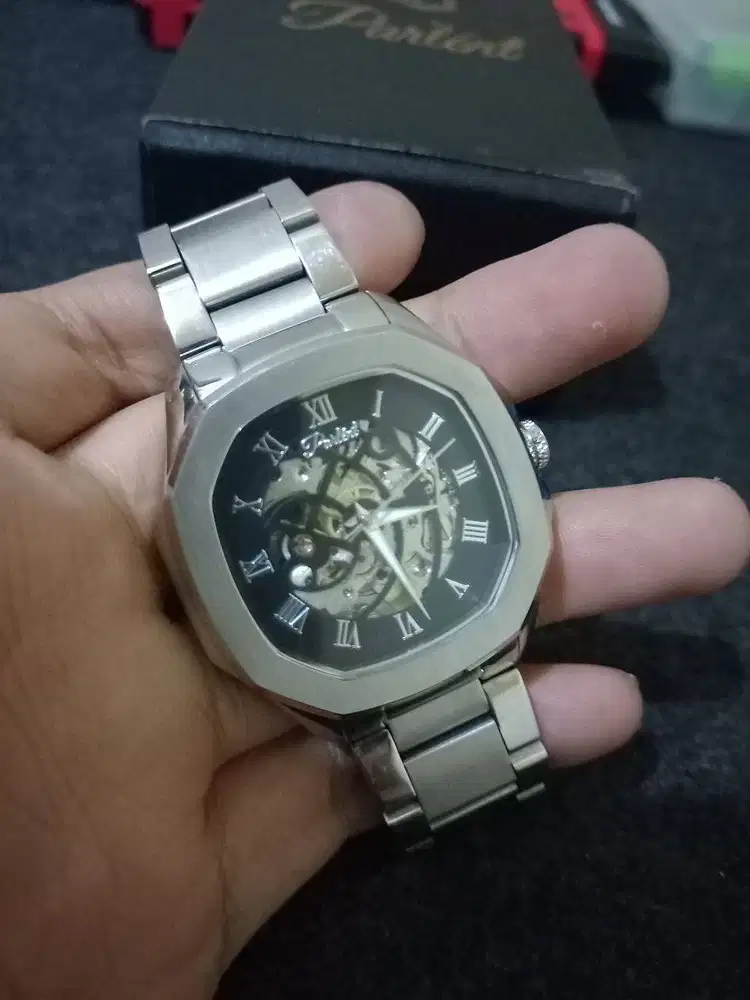 Jam Tangan Automatic Parlent Gallant Vortex Steel
