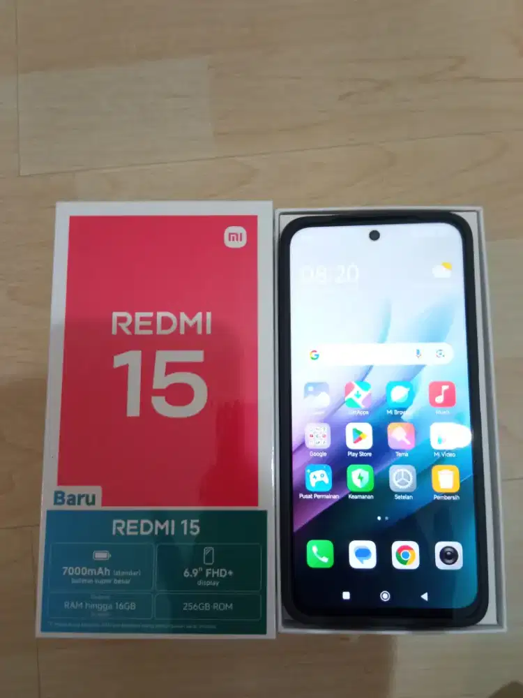 REDMI 15 8GB/256GB BLACK BARU BUKA DUS