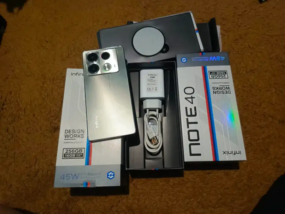 Infinix note 40 ram 8/256 gb second fullset ori