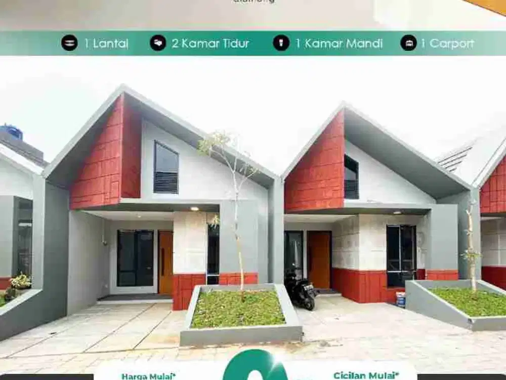 Rumah 1 lantai viral special bata merah di Cibinong Bogor
