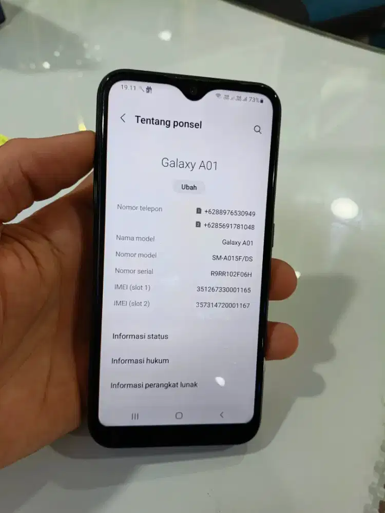 Samsung A01 Batang siap pakai