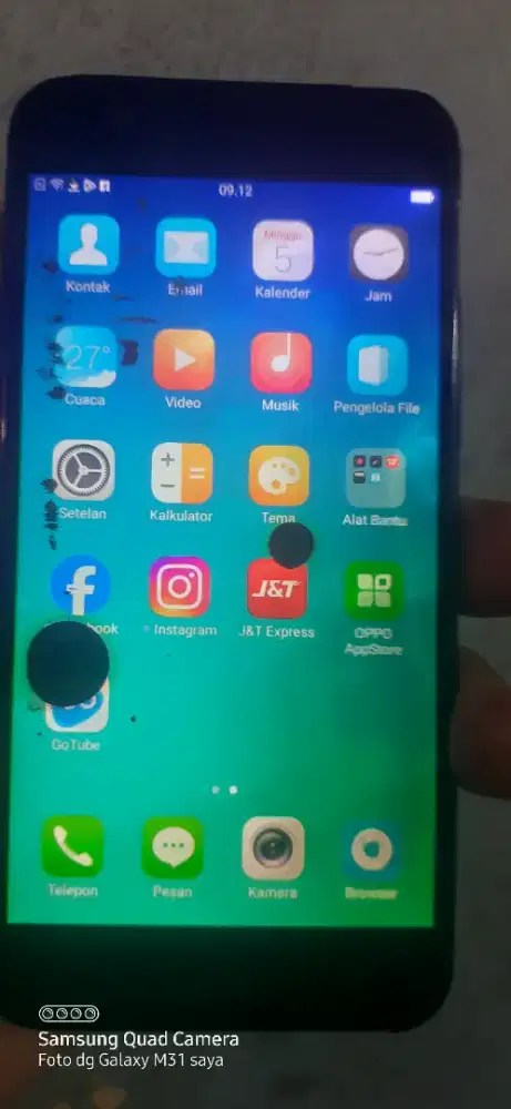 Oppo a57 3/32gb minus lcd tompel