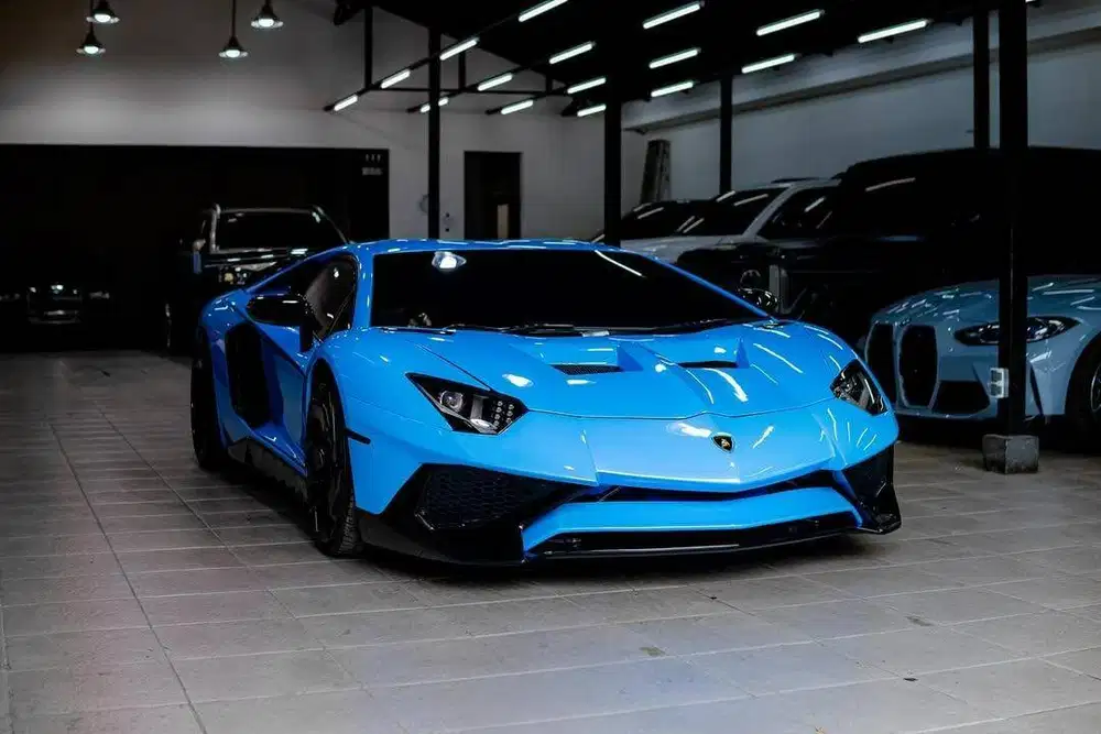 Lamborghini Aventador LP700-4 Coupe 2013 Blu Chepeus