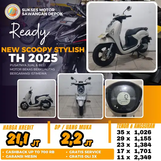 PROMO CASH KREDIT NEW SCOOPY STYLISH TH 2025 UNIT MULUS BERGARANSI