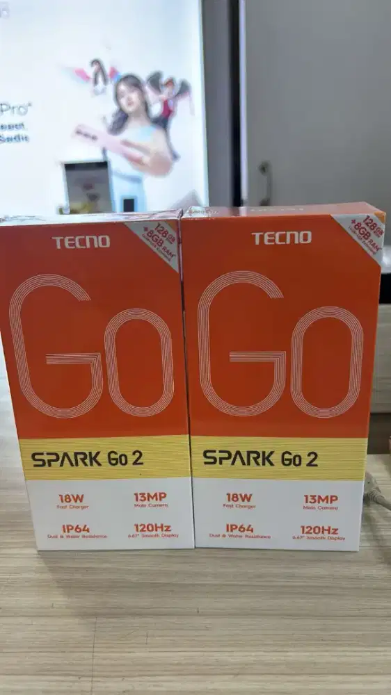 TECNO SPARK G0 2 RAM 4+4/64 DAN 4+4/128 GARANSI RESMI 13 BULAN