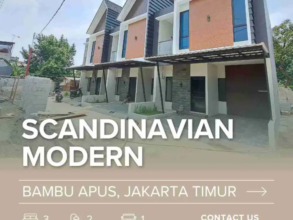 (Akses 2 Mobil) Rumah Di Bambu Apus Aps Cluster Cipayung Dekat Tol Bisa KPR Di Jakarta Timur