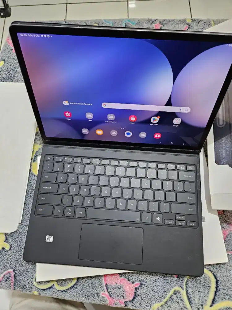 Samsung galaxy Tab s9+ 5G 12/256GB fullset + keyboard resmi sein