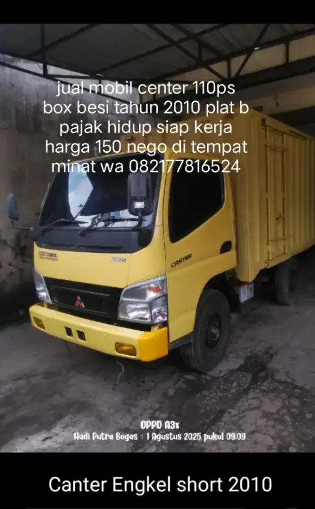 Jual mobil center engkel 110ps