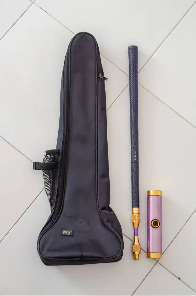STICK GATEBALL BJJ PURPLE GOLD NON CARBON MASIH BAGUS FULLSET TAS