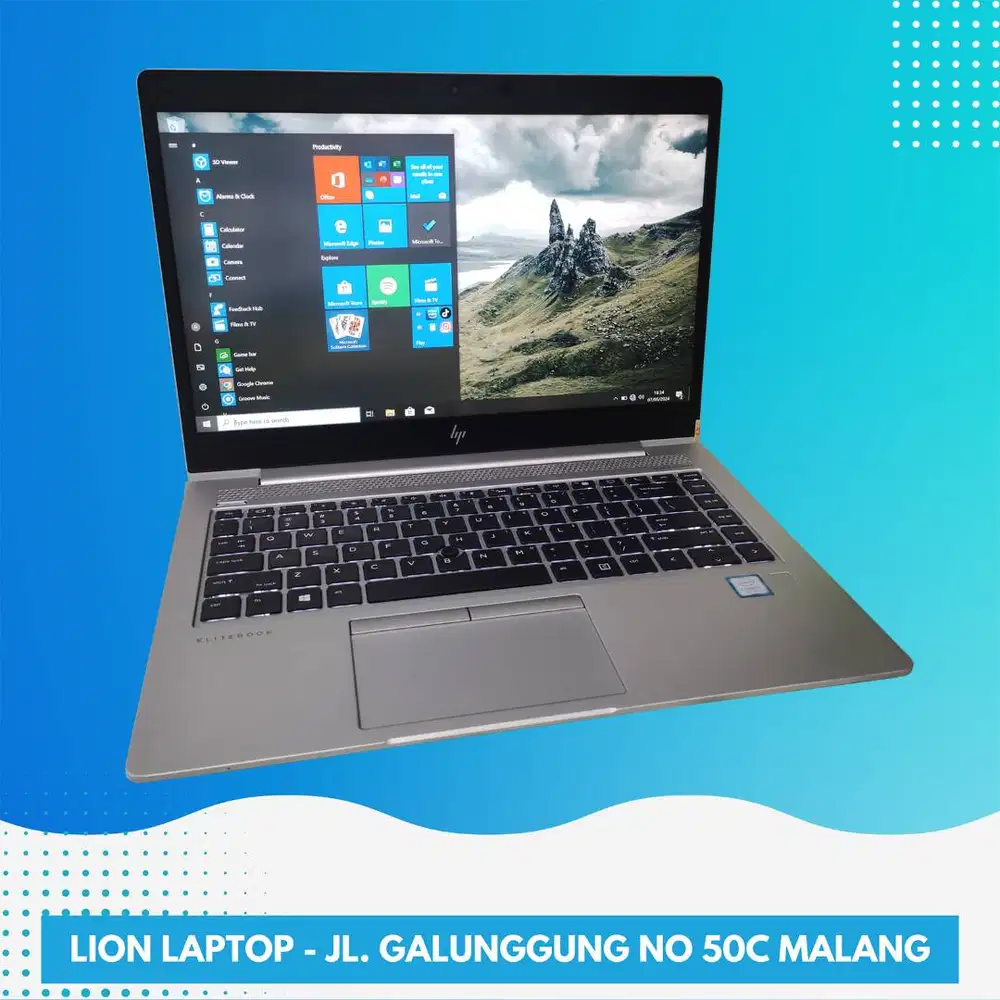Core i5 Gen 8 RAM 8GB SSD 256GB HP Elitebook 840 G5 [05|10]
