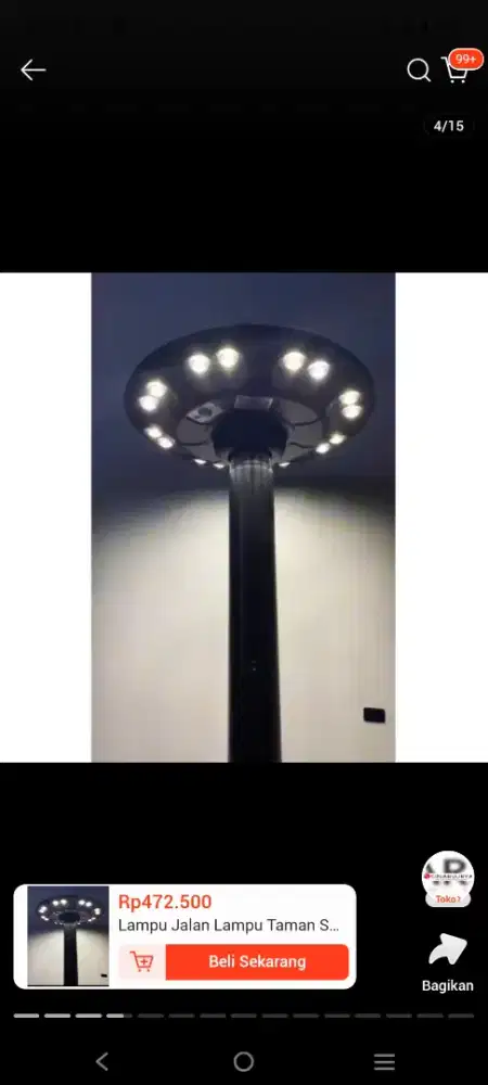 lampu taman tenaga surya