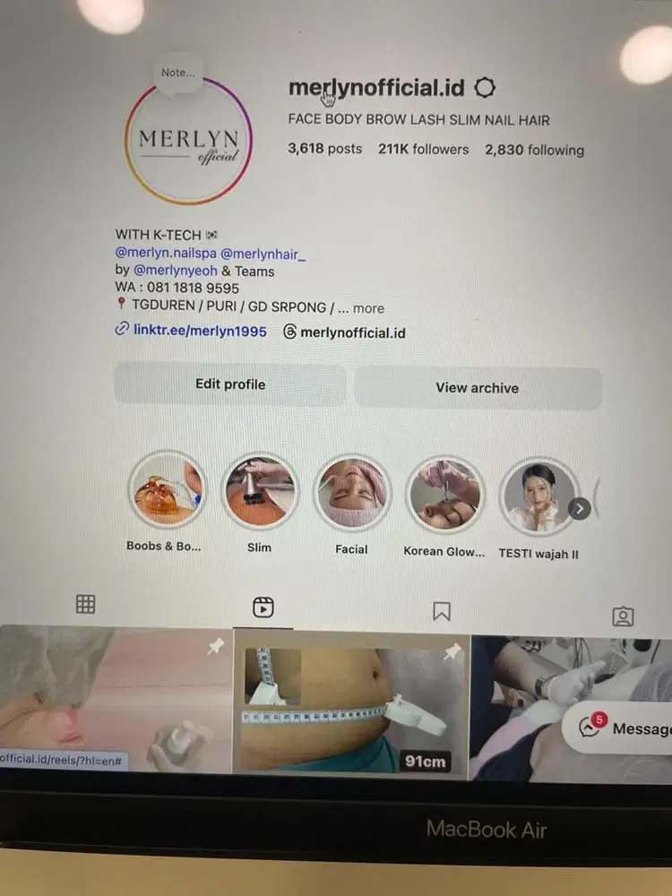 beautician terapis wajah