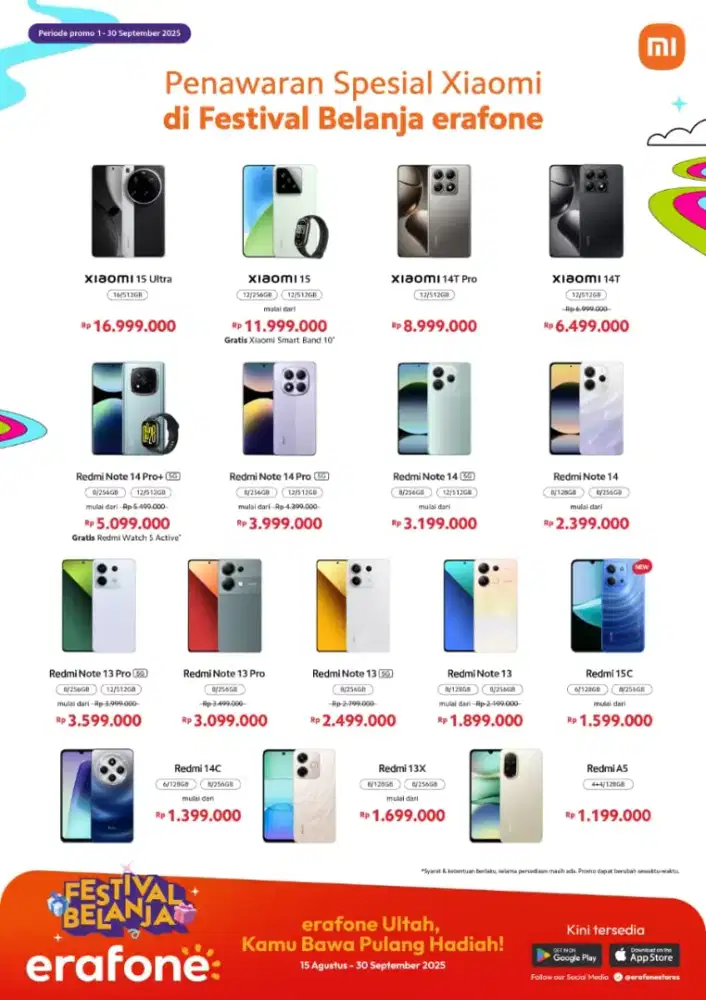 Di erablue ready Xiaomi 15C Bisa cicilan pake kredivo