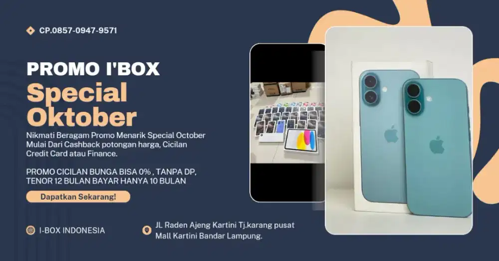 Iphone 16 CICILAN 0% HANYA DENGAN E-KTP ASLI SAJA