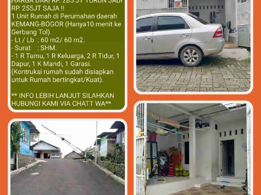 Rumah murah dalam perumahan aman strategis dekat tol di Pabuaran-Kemang-Bogor 03