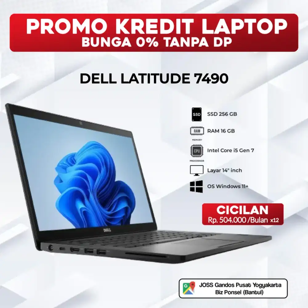 BISA KREDIT LAPTOP DELL LATITUDE 7490 TANPA DP