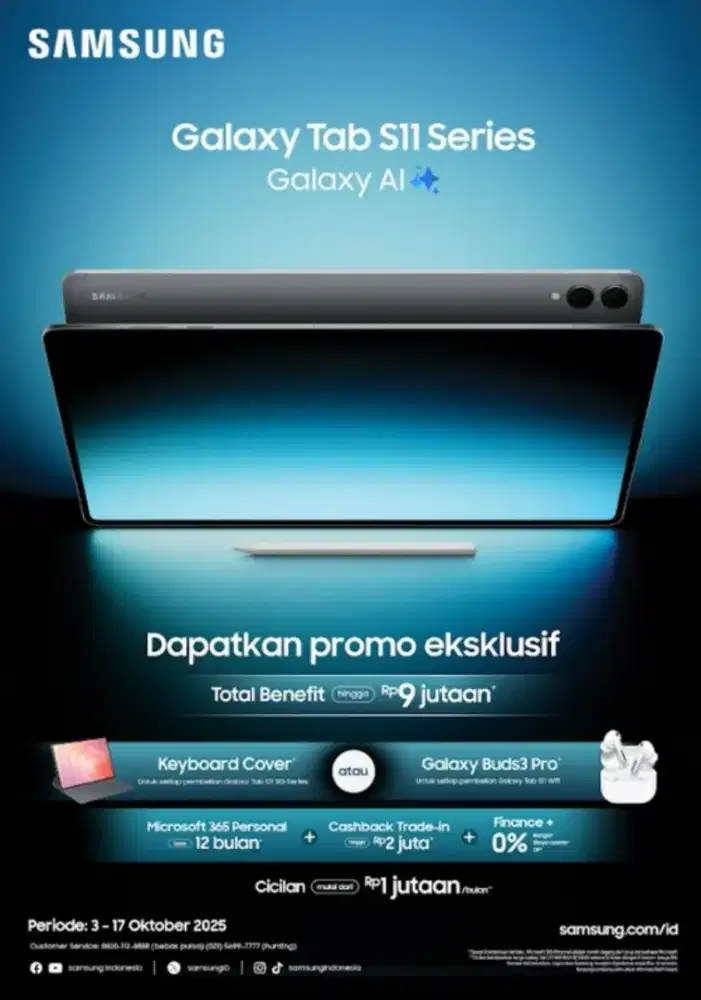 Promo Samsung galaxy Tab S11 dapatkan promo eklusif
